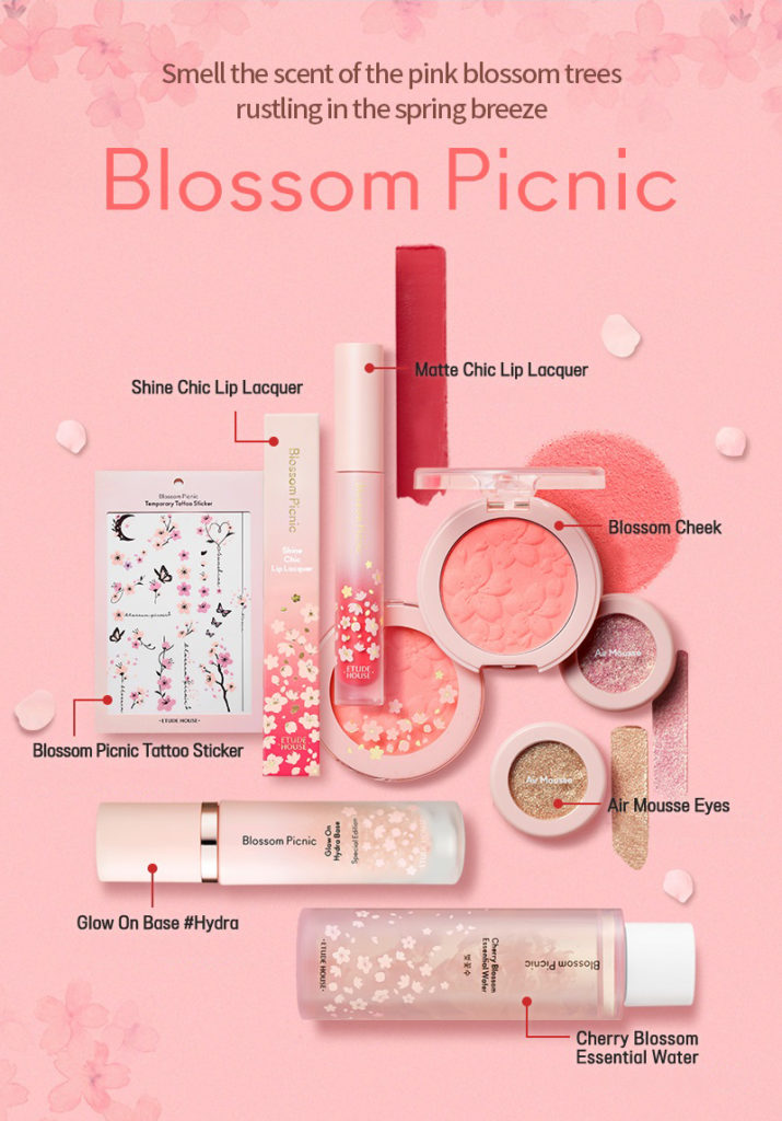 ETUDE HOUSE 2019 CHERRY BLOSSOM COLLECTION BLOSSOM PICNIC Collection