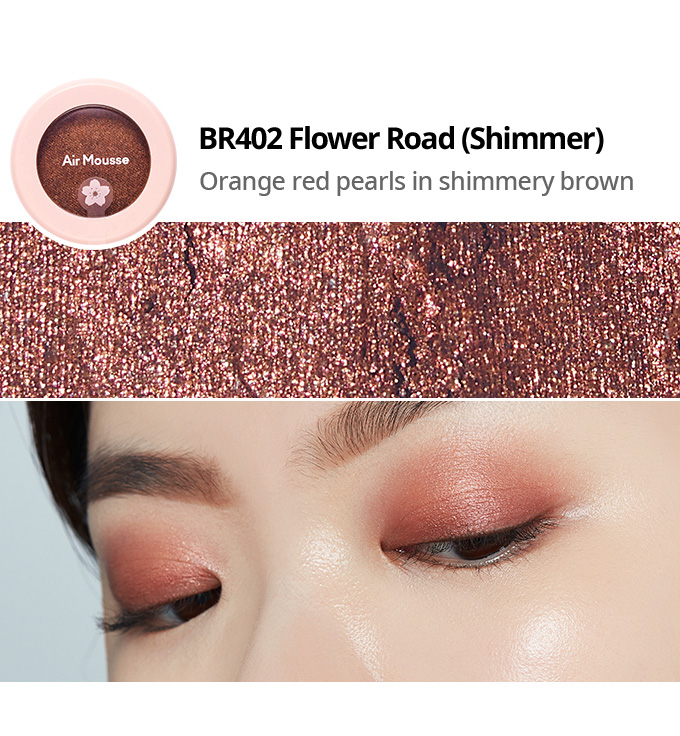 Etude House 2019 Cherry Blossom Blossom Picnic collection air mousse eyes eyeshadow BR402