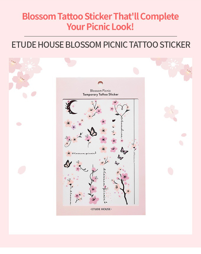 Blossom Picnic Tattoo Sticker 